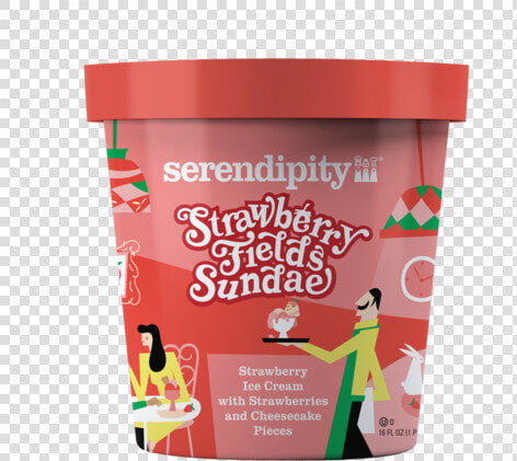 Pints mockup Noshadow Sfs   Serendipity Strawberry Fields Sundae  HD Png DownloadTransparent PNG