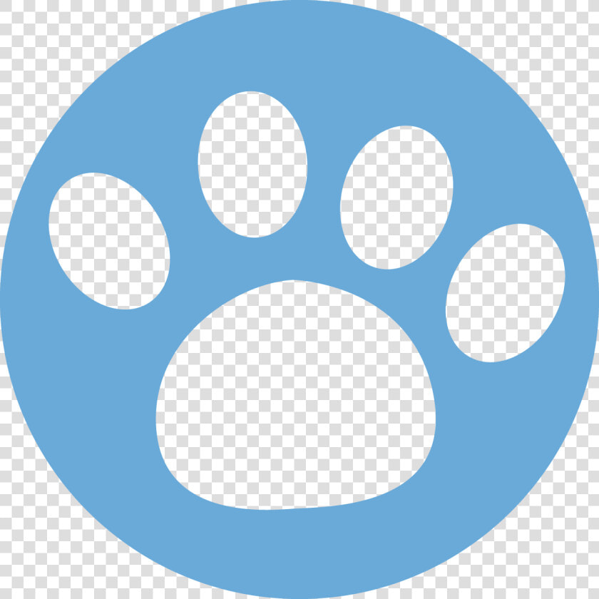 Blue Paw In Circle   Png Download   Blue Paw Circle  Transparent PngTransparent PNG