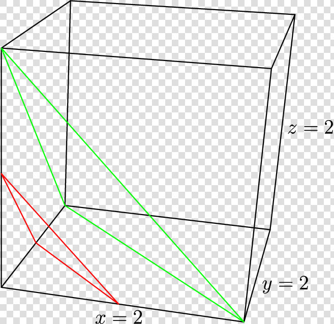  asy  Import Three   Equilateral Triangle In Cube  HD Png DownloadTransparent PNG