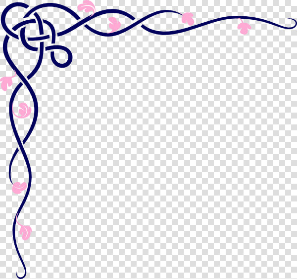 Blue   Border   Clipart   Page Corner Designs Png Transparent   Purple Corner Border Png  Png DownloadTransparent PNG