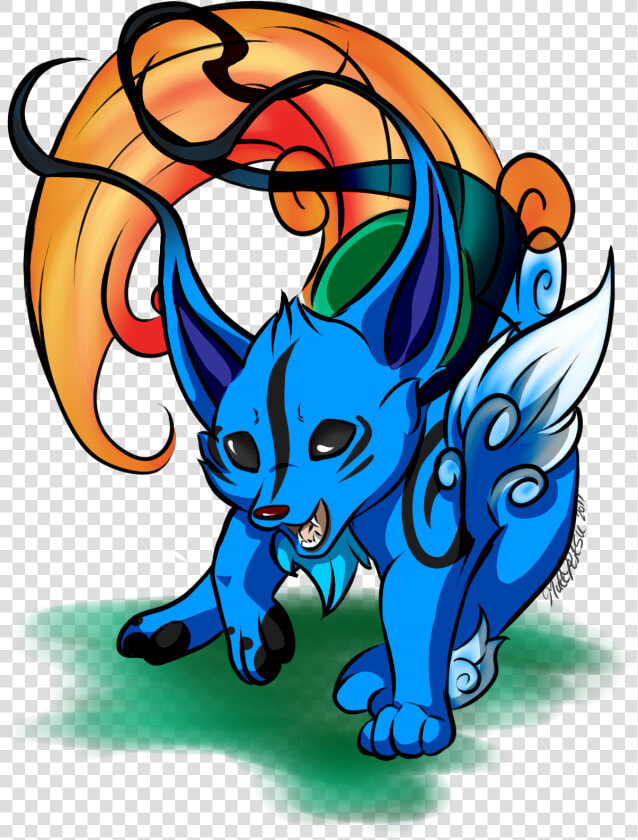 Okami Style Gelert  neopets Art    Cartoon  HD Png DownloadTransparent PNG