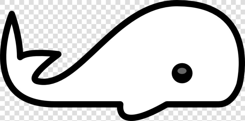 Small Whale Black White Line Art Christmas Xmas Stuffed   Simple Animal Line Art  HD Png DownloadTransparent PNG