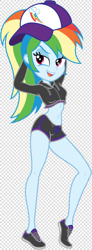 Ampersandxyz  Belly Button  Breasts  Clothes  Equestria   My Little Pony Equestria Girls Rainbow Dash Hat  HD Png DownloadTransparent PNG