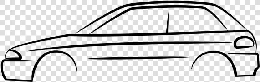 Line Art automotive Exterior compact Car   Cars Project Clipart  HD Png DownloadTransparent PNG