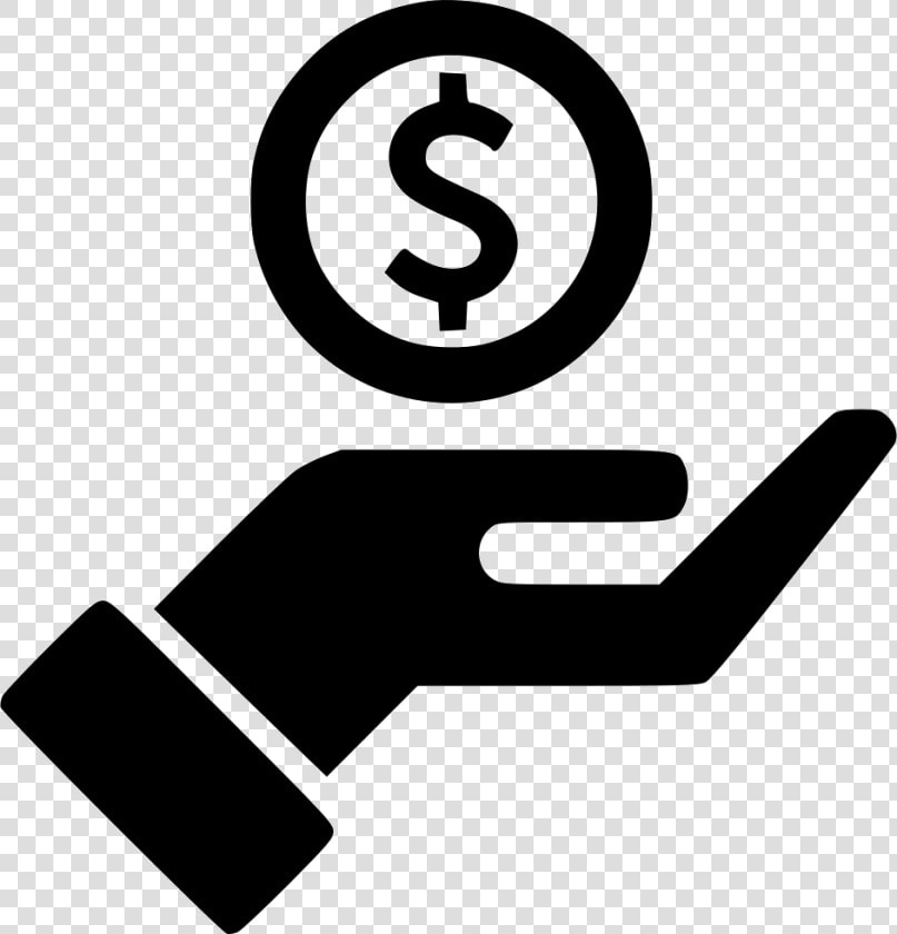 Hand Streched Dollar Outline   Hand With Money Icon  HD Png DownloadTransparent PNG