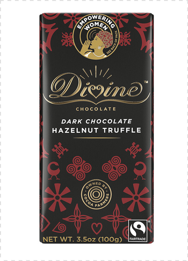 Divine Dark Chocolate Hazelnut Truffle   Divine Chocolate  HD Png DownloadTransparent PNG