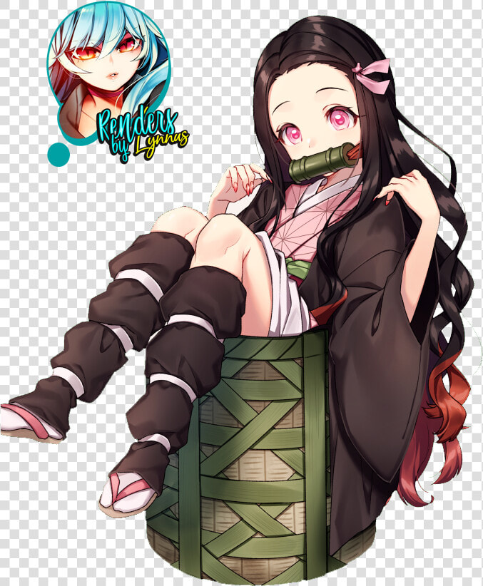  kimetsunoyaiba  demonslayer  nezuko  tanjiro  zenitsu   Nezuko In Basket Fanart  HD Png DownloadTransparent PNG