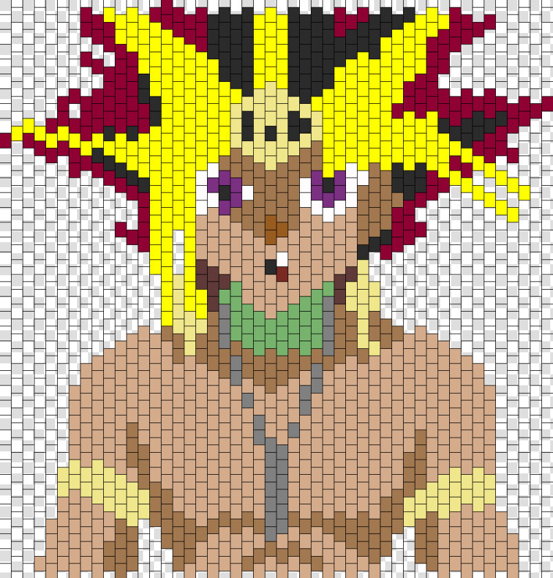 Yugioh Yami Yugi Atem Bead Pattern   Yu Gi Oh Perler Beads  HD Png DownloadTransparent PNG