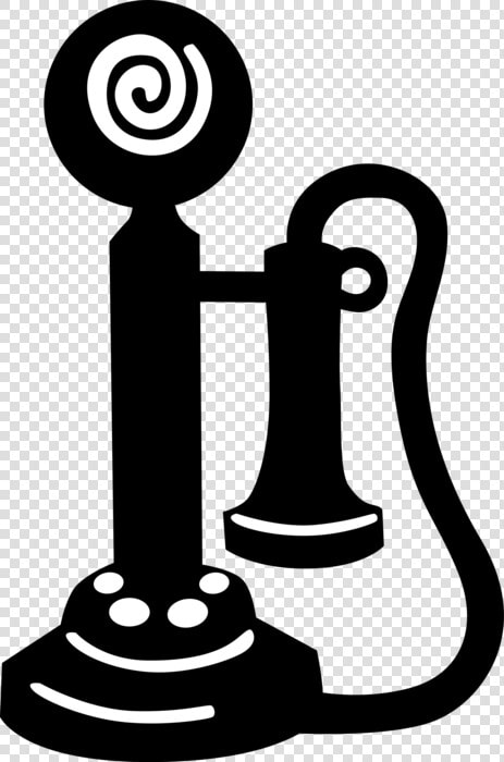 Vector Illustration Of Antique Telecommunications Device   Early Telephone Png  Transparent PngTransparent PNG