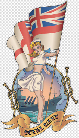 Pin up Girl Royal Navy Illustration Vector Graphics   Royal Navy Pin Up Girl  HD Png DownloadTransparent PNG