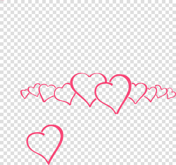 Wedding Banner Clip Art   Png Download   Valentines Day Hearts In A Row  Transparent PngTransparent PNG