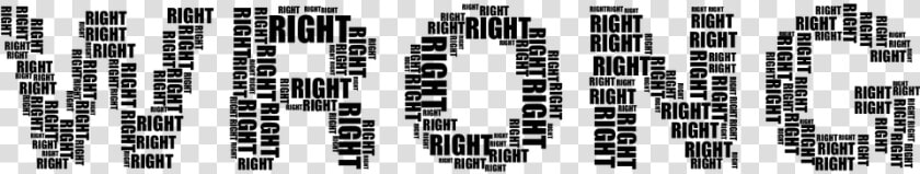 Wrong  Right  Correct  Incorrect  Abstract  Typography   Wrong Word Typography  HD Png DownloadTransparent PNG