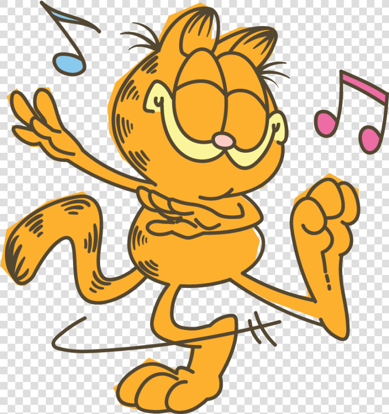 Garfield Line Messaging Sticker   Garfield Fun Clipart  HD Png DownloadTransparent PNG