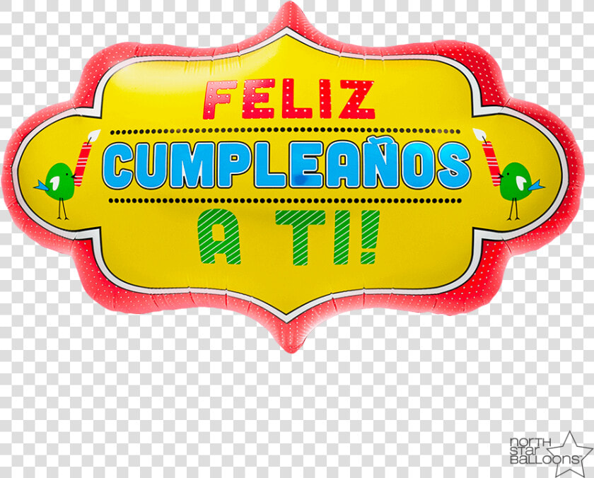 Feliz Cumpleaños A Ti Dotty Frame 28 In    Png Download   Label  Transparent PngTransparent PNG