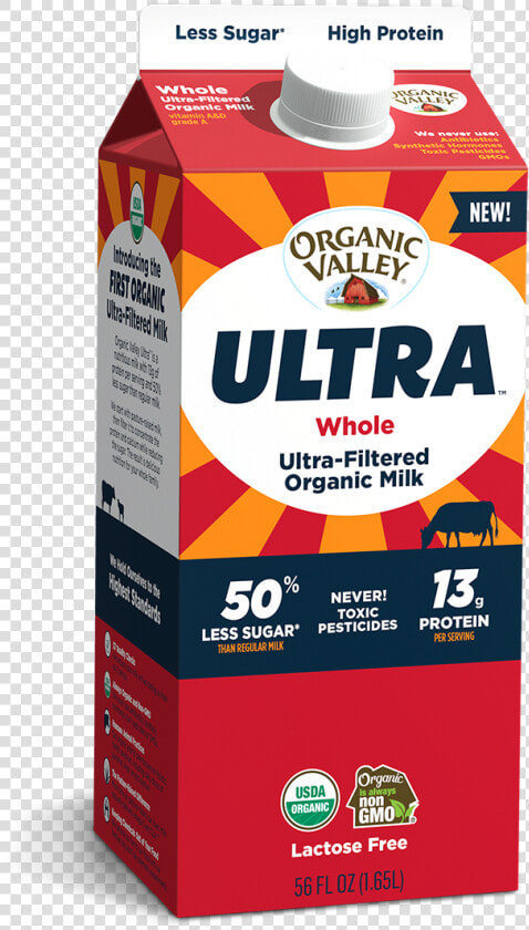 Organic Valley Ultra Filtered Milk  HD Png DownloadTransparent PNG