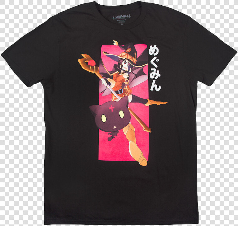 Konosuba Megumin Black Tee   Cartoon  HD Png DownloadTransparent PNG