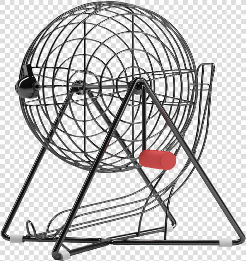 Professional use Small Black Bingo Cage  Cage Only   Sketch  HD Png DownloadTransparent PNG