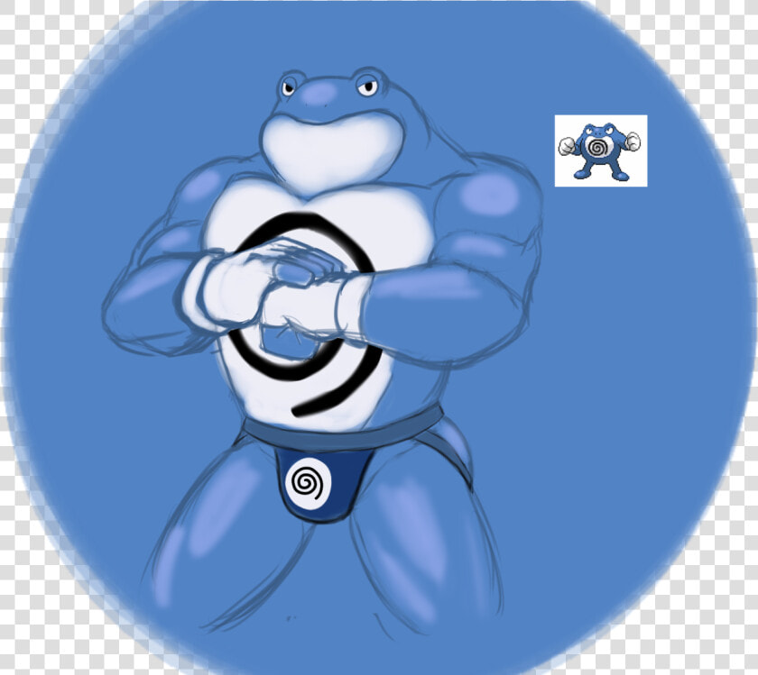 Here  Have An Anthro Poliwrath  While We Re At It   Muscle Poliwrath  HD Png DownloadTransparent PNG