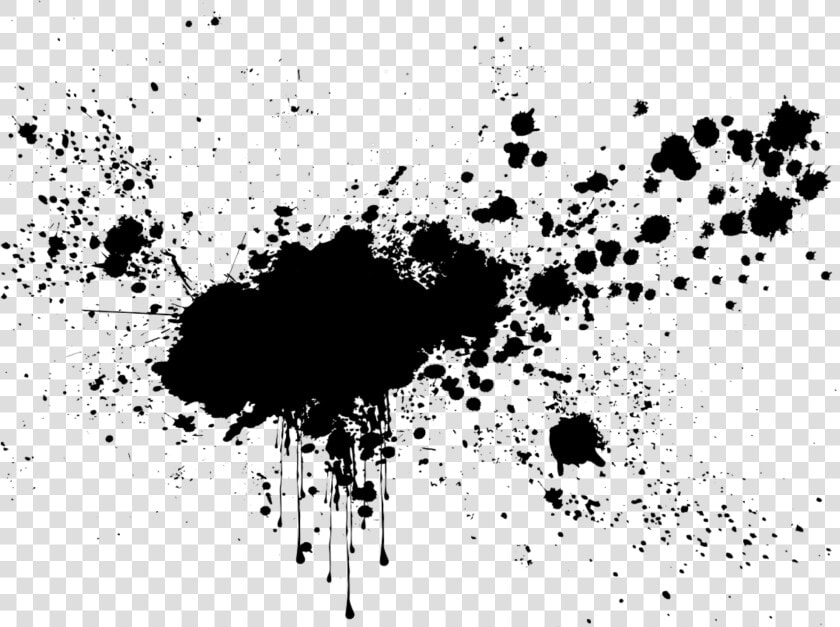  paint  splash  black  stroke  splatter  red  orange   Transparent Black Paint Splash  HD Png DownloadTransparent PNG