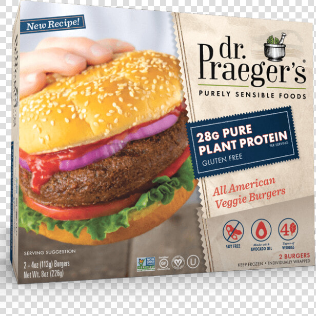 Dr Praeger  39 s All American Veggie Burger  HD Png DownloadTransparent PNG