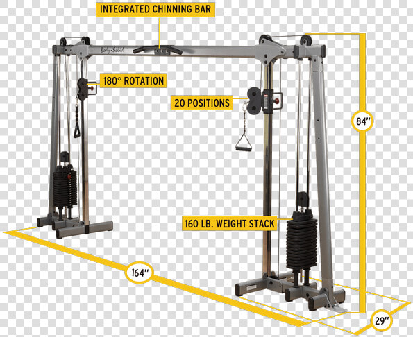 Body solid Deluxe Cable Crossover   Body Solid Cable Crossover  HD Png DownloadTransparent PNG