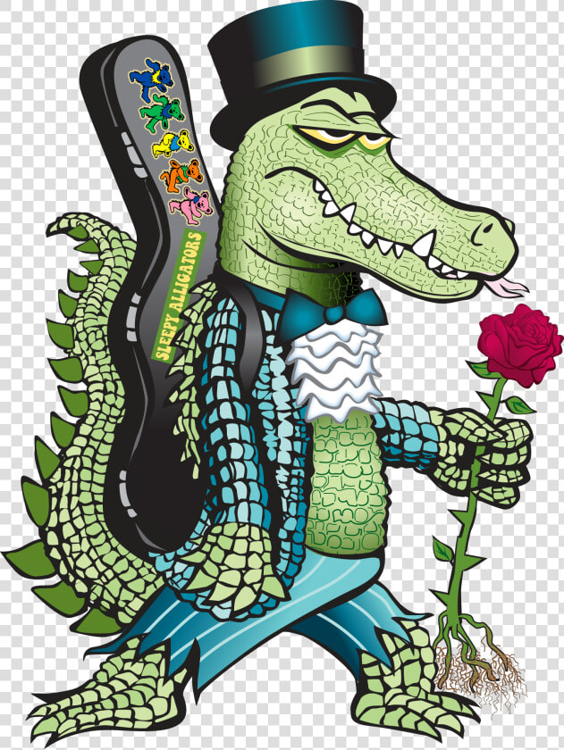 Dead Clipart Gator   Alligator Grateful Dead Art  HD Png DownloadTransparent PNG