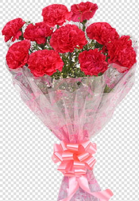 12 Red Carnation Bouquet   Flower Buke For Gift  HD Png DownloadTransparent PNG