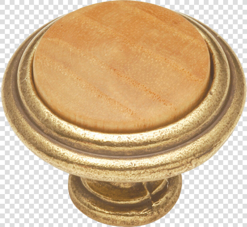 Woodgrain Knob 1 14   Brass  HD Png DownloadTransparent PNG