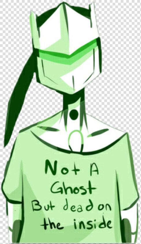  overwatch  genji  cute  ghost  dead  game   Overwatch Dumb  HD Png DownloadTransparent PNG