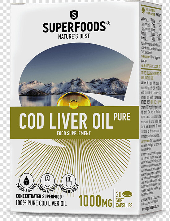 Super Foods Natures Best Cod Liver Oil  HD Png DownloadTransparent PNG