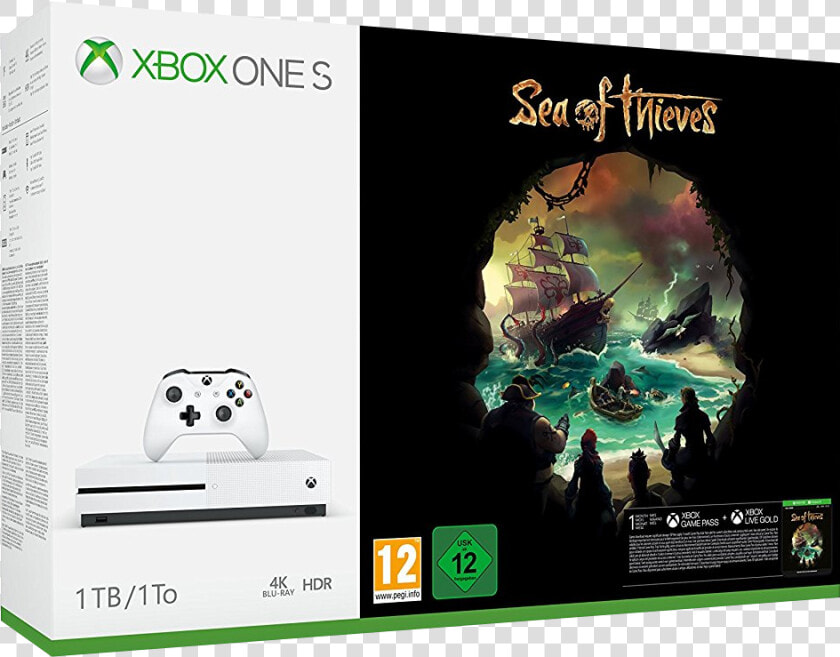 Xbox One S Sea Of Thieves Bundle  HD Png DownloadTransparent PNG