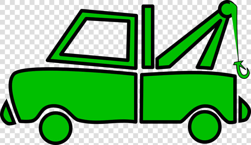 Towing   Green Tow Truck Clip Art  HD Png DownloadTransparent PNG