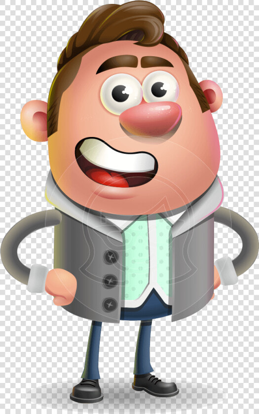 Fashionable Man Cartoon 3d Vector Character Aka Lincoln   Cartoon Characters Man 3d  HD Png DownloadTransparent PNG