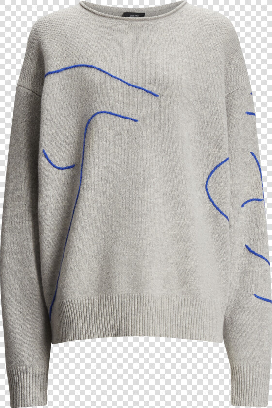 Joseph  Embroidery Knit  In Grey Chine   Sweater  HD Png DownloadTransparent PNG