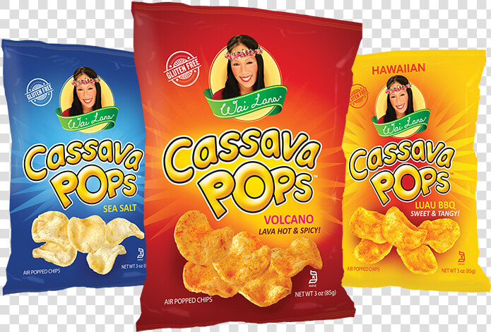 Wai Lana Pop Chips   Cassava Pops  HD Png DownloadTransparent PNG