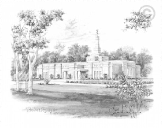 Baton Rouge Louisiana Temple Drawing   Baton Rouge Temple Image Black White  HD Png DownloadTransparent PNG