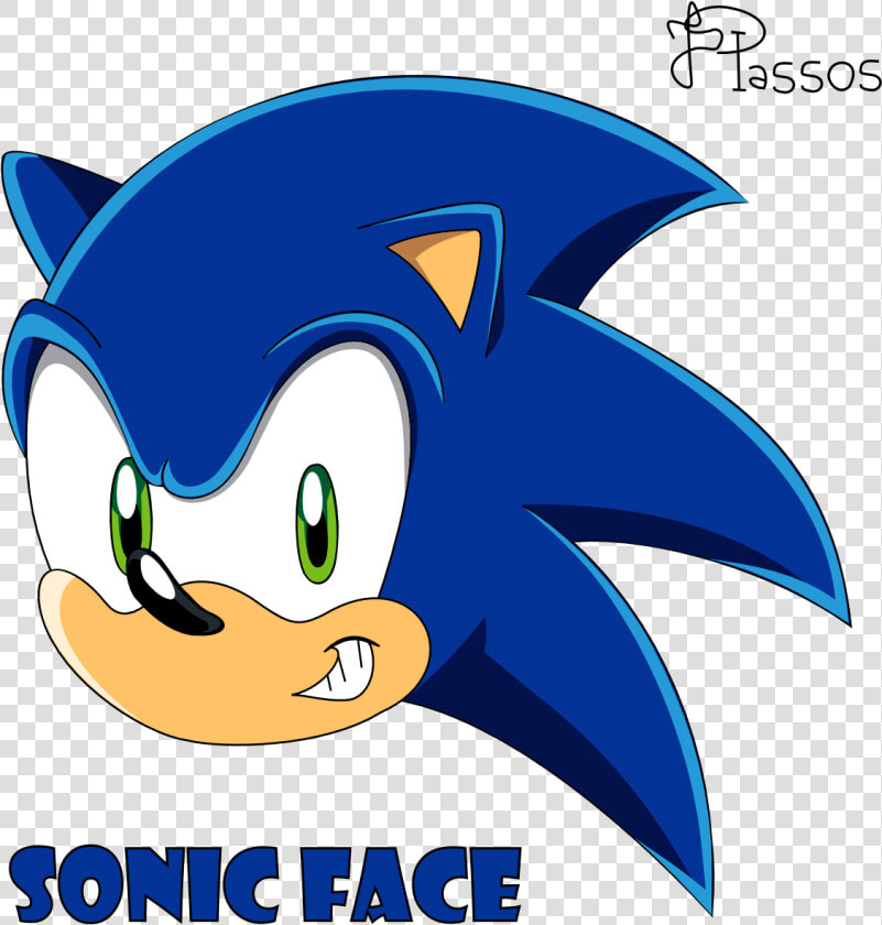 Sonic The Hedgehog Face Sonic X By Tails   Sonic And Tails Face  HD Png DownloadTransparent PNG