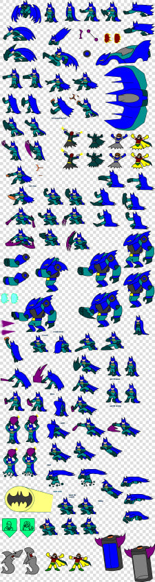 Mugen Batman Sprite Sheet   Png Download  Transparent PngTransparent PNG