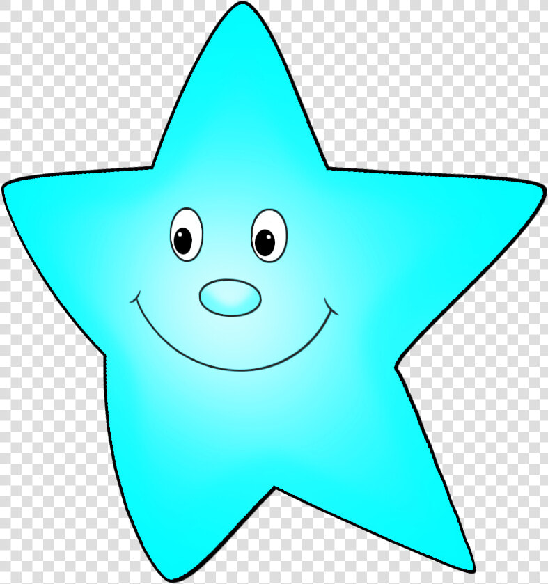 Light Blue Cartoon Star Flying   Star Light Clip Art  HD Png DownloadTransparent PNG