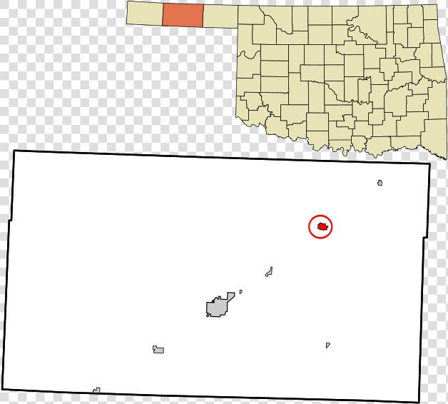 Texas County Oklahoma Incorporated And Unincorporated   Goodwell Oklahoma Map  HD Png DownloadTransparent PNG