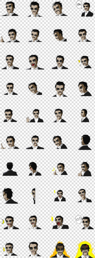 สติ๊กเกอร์ไลน์ Cool Guy   Png Download   Collage  Transparent PngTransparent PNG