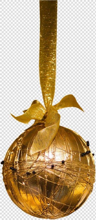 Transparent Gold Christmas Ornaments Png   Gold Christmas Tree Ball  Png DownloadTransparent PNG