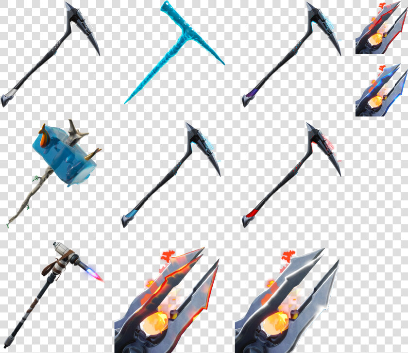 Fortnite Season 7 Battle Pass Pickaxes  HD Png DownloadTransparent PNG