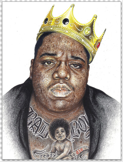 Inked   Biggie   Poster   Biggie Poster Png  Transparent PngTransparent PNG