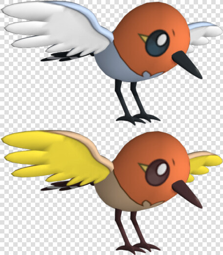 Fletchling 3d Model   Cartoon  HD Png DownloadTransparent PNG