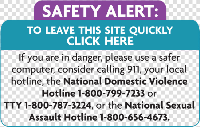 Click Here To Escape   Domestic Violence Sexual Assault Hotline  HD Png DownloadTransparent PNG