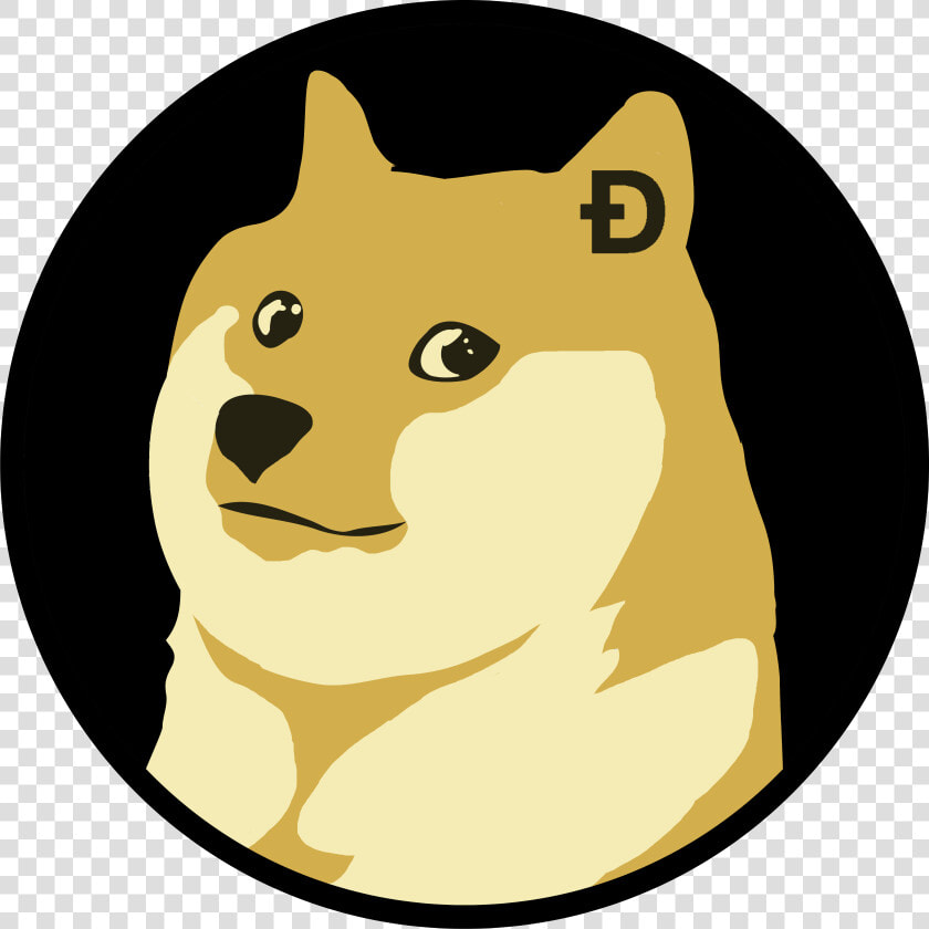 Inu head canidae clip   Dogecoin Logo  HD Png DownloadTransparent PNG