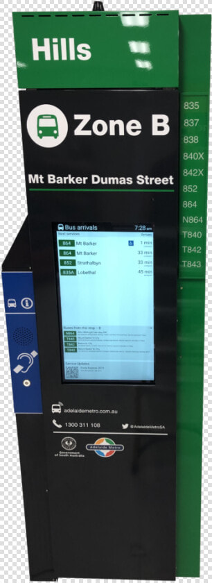 Digital Bus Stop Totem With Inbuilt Voice Annunciator   Machine  HD Png DownloadTransparent PNG