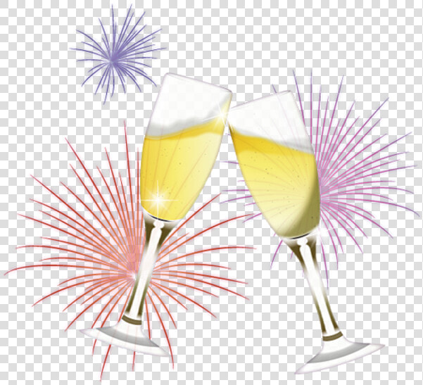 Champagne And Fireworks Png   Png Download   Transparent Background Gold Champagne Glass Png  Png DownloadTransparent PNG