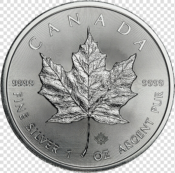 2018 Canadian Silver Maple Leaf Coin  HD Png DownloadTransparent PNG